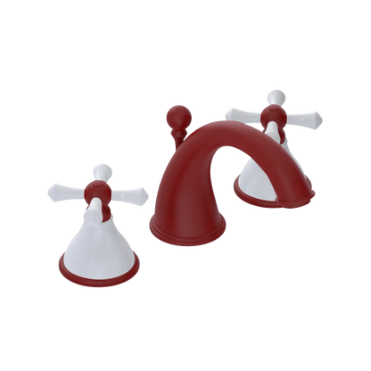 Rubinet Widespread Lav. Set. (less drain) Maroon