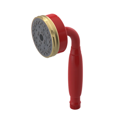Rubinet 3 Function Hand Held Shower Only Red