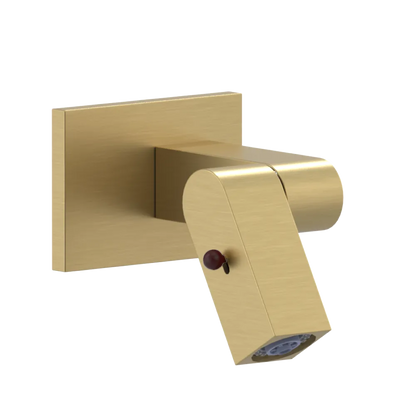 Rubinet Wall Mount Bidet & Foot Rinse with Dual Function Spray Satin Brass