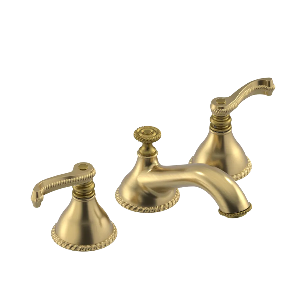 Rubinet Widespread Lav. Set. (less drain) Satin Gold