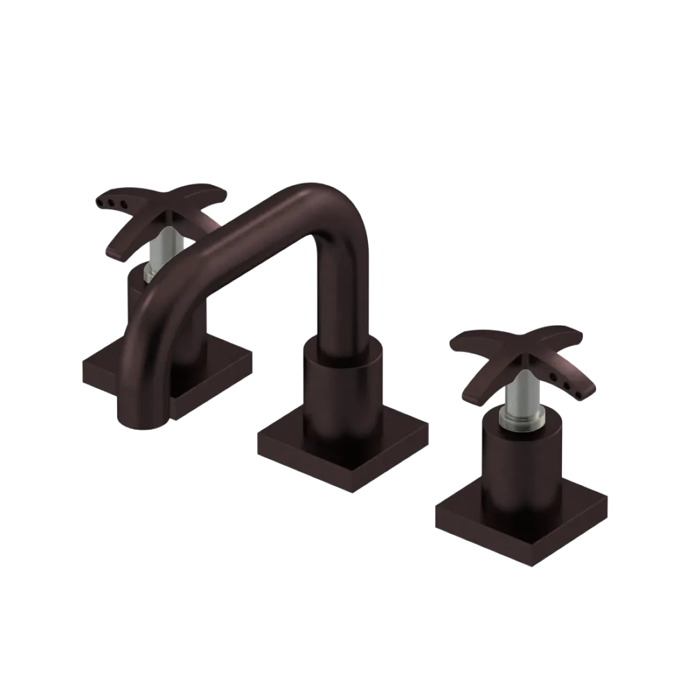 Rubinet Widespread Lav. Set. with Genesis spout (less drain) Oil Rubbed Bronze