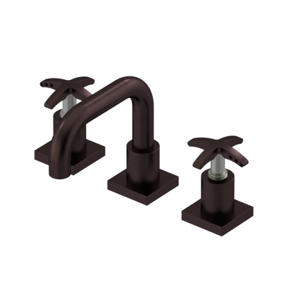Rubinet Widespread Lav. Set. with Genesis spout (less drain) Oil Rubbed Bronze