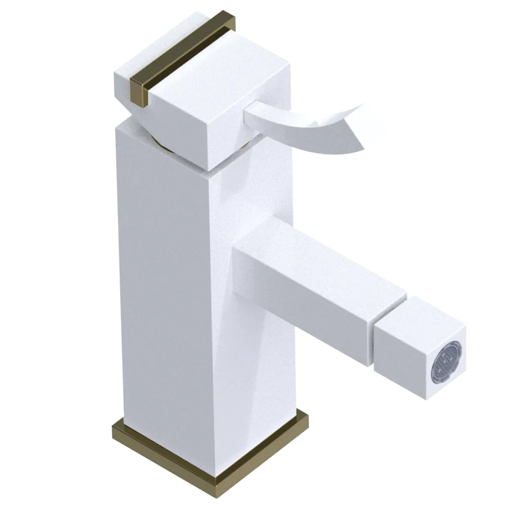 Rubinet Single Control Bidet Fitting (less drain) White