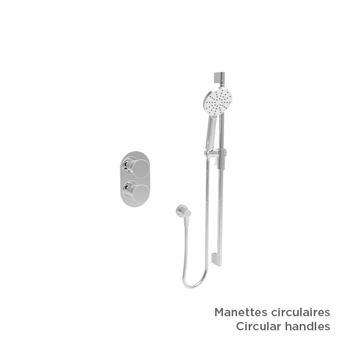 Baril Complete thermostatic pressure balanced shower kit without handle