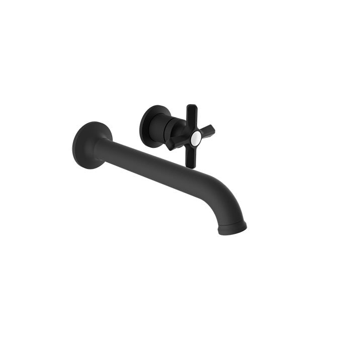 Baril Single lever wall-mounted lavatory faucet, drain not included