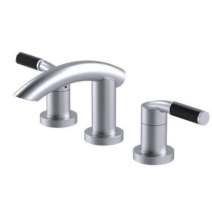 Rubinet Widespread Lav. Set. (less drain) Satin Chrome