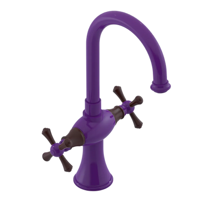 Rubinet Single Hole Dual Handle Lav. Set. (less drain) Purple Haze