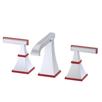 Rubinet Widespread Lav. Set. (less drain) Satin Chrome