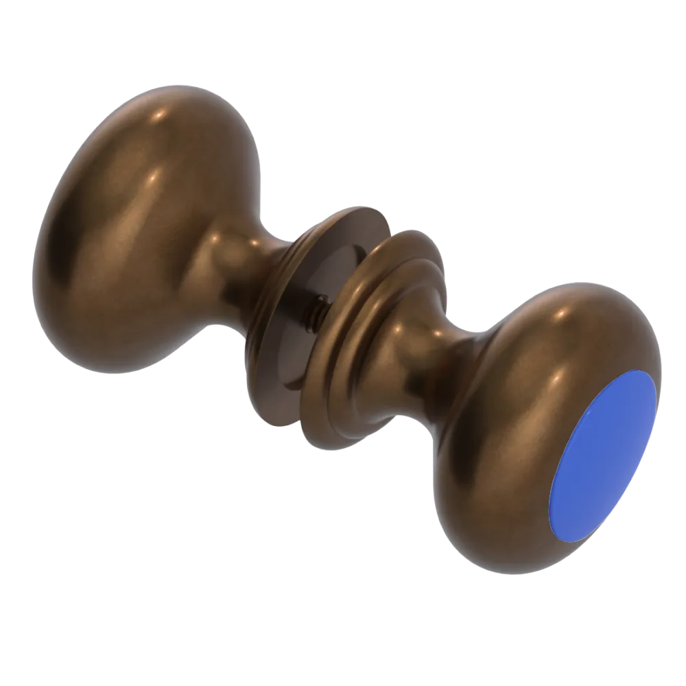 Rubinet Shower Door Knob (set) Tuscan Brass