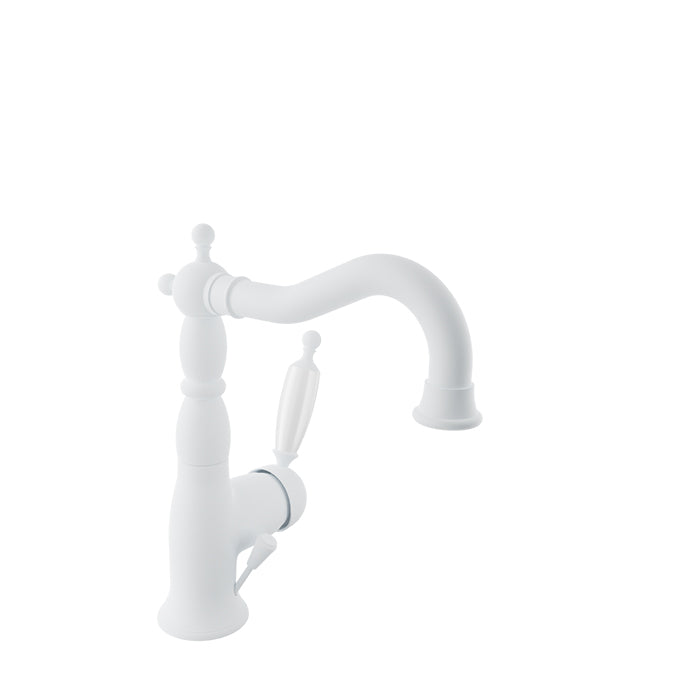 Baril Antique style single-hole lavatory faucet, drain included