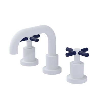 Rubinet Widespread Lav. Set. (less drain) Matt White
