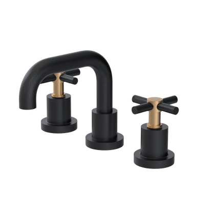 Rubinet Widespread Lav. Set. (less drain) Matt Black