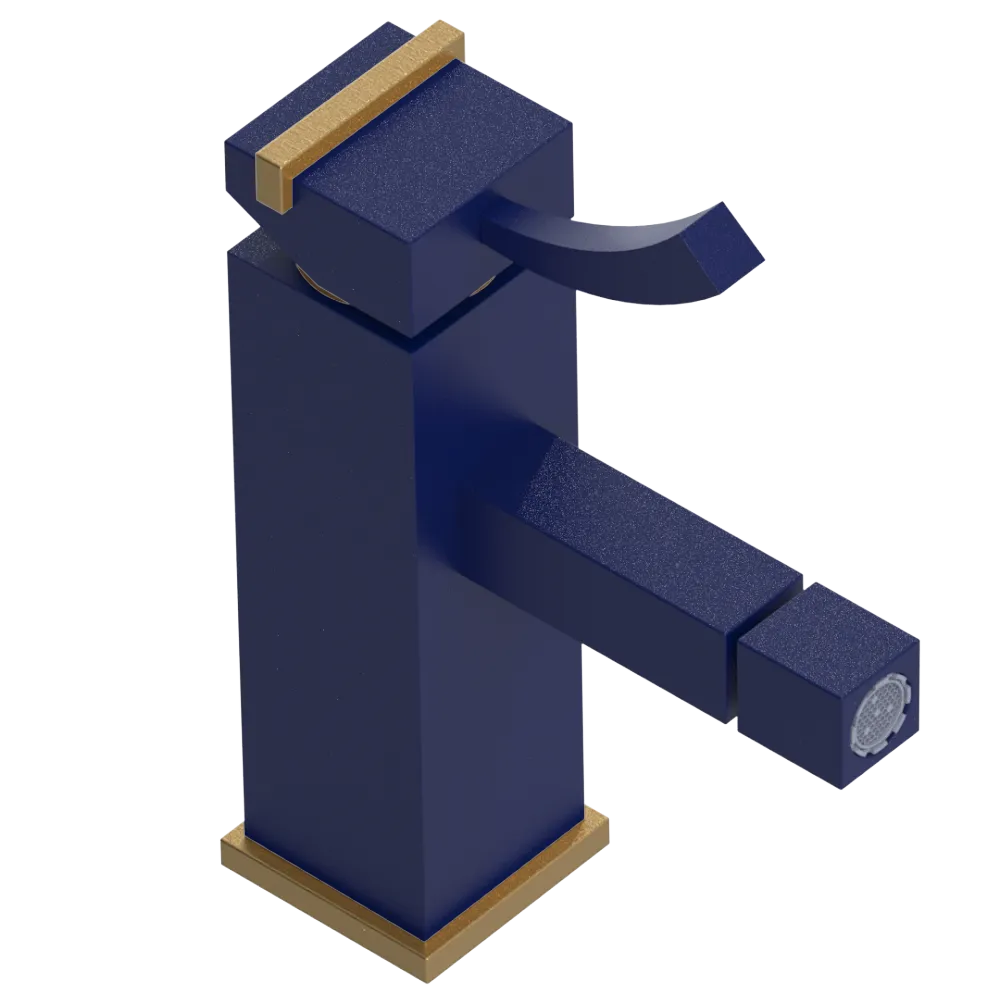 Rubinet Single Control Bidet Fitting (less drain) Midnight Blue
