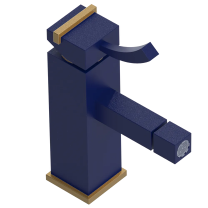 Rubinet Single Control Bidet Fitting (less drain) Midnight Blue