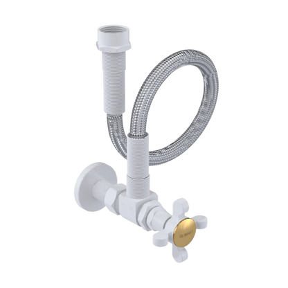 Rubinet Exposed Supply Kit (classic) White