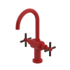 Rubinet Single Hole Dual Handle Lav. Set with LaSalle Spout (less drain) Red