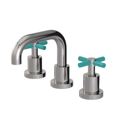 Rubinet Widespread Lav. Set. (less drain) Polished Nickel