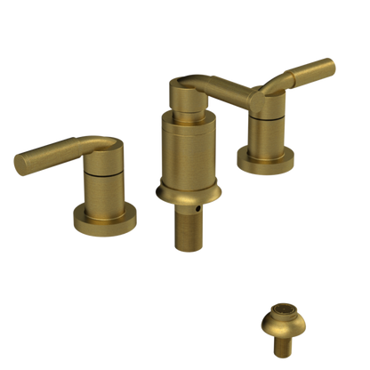 Rubinet Bidet Fitting with Spray, Diverter, and Vacuum Breaker (less drain) Antique Brass Matt