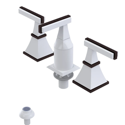 Rubinet Bidet Fitting with Spray, Diverter, and Vacum Breaker (Less Drain) White