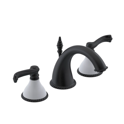 Rubinet Widespread Lav. Set. (less drain) Matt Black
