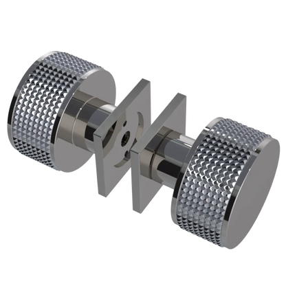 Rubinet Shower Door Knob (set) Polished Nickel