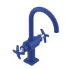 Rubinet Single Hole Dual Handle Lav. Set. (less drain) Blu Jean