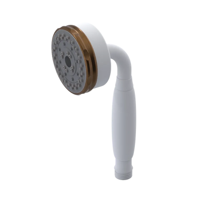 Rubinet 3 Function Hand Held Shower Only Matt White