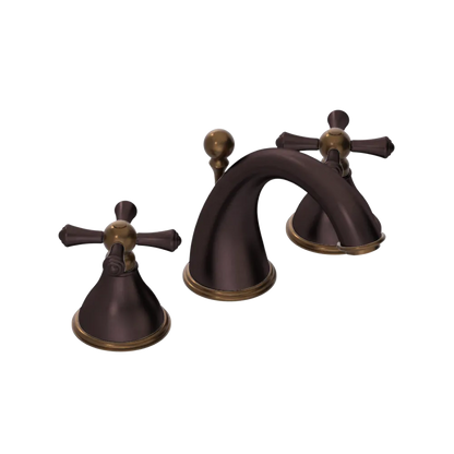 Rubinet Widespread Lav. Set. (less drain) Oil Rubbed Bronze