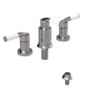 Rubinet Bidet Fitting with Spray, Diverter, and Vacuum Breaker (less drain) Polished Nickel