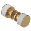 Rubinet Shower Door Knob (set) Satin Gold