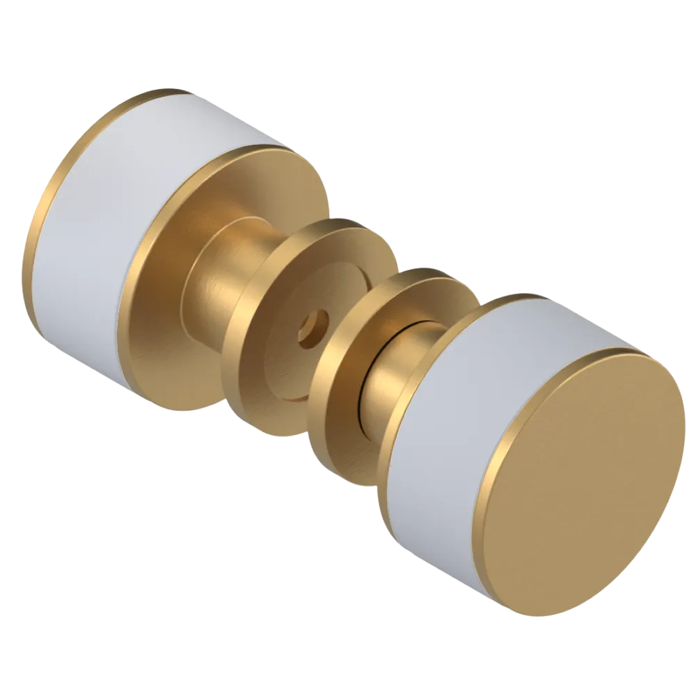 Rubinet Shower Door Knob (set) Satin Gold