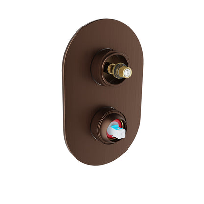 Baril Pressure balanced shower valve with 2-way diverter (without handle)