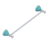 Rubinet Towel Bar 18" White