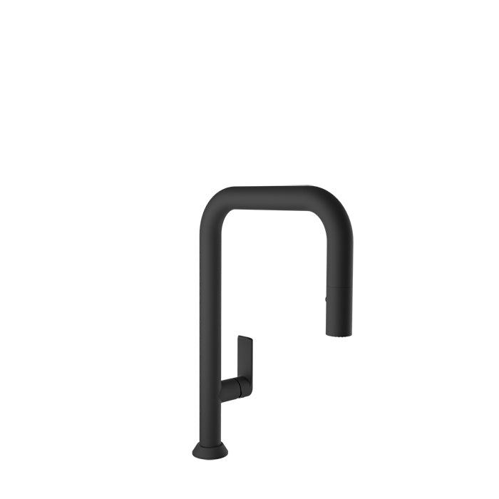 Baril Single-hole kitchen faucet with 2-function pull-down spray