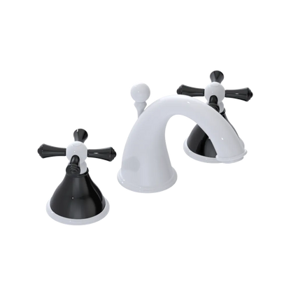 Rubinet Widespread Lav. Set. (less drain) White