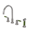 Rubinet Widespread Kitchen Set with Hand Spray Polished Nickel