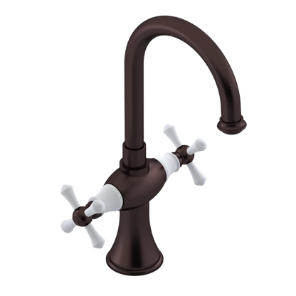 Rubinet Single Hole Dual Handle Lav. Set. (less drain) Oil Rubbed Bronze