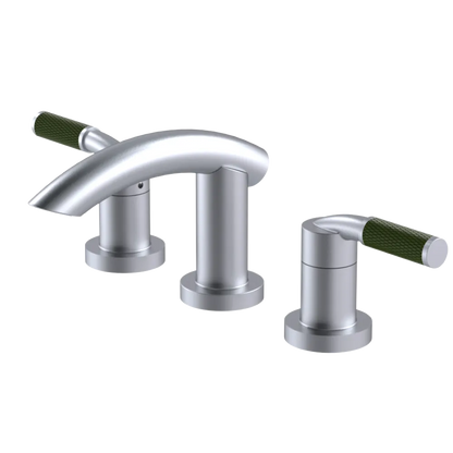 Rubinet Widespread Lav. Set. (less drain) Satin Chrome