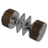 Rubinet Shower Door Knob (set) Polished Nickel