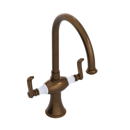 Rubinet Two Handle Single Hole Kitchen Set Oil Rubbed Bronze