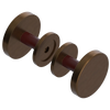 Rubinet Shower Door Knob (set) Tuscan Brass