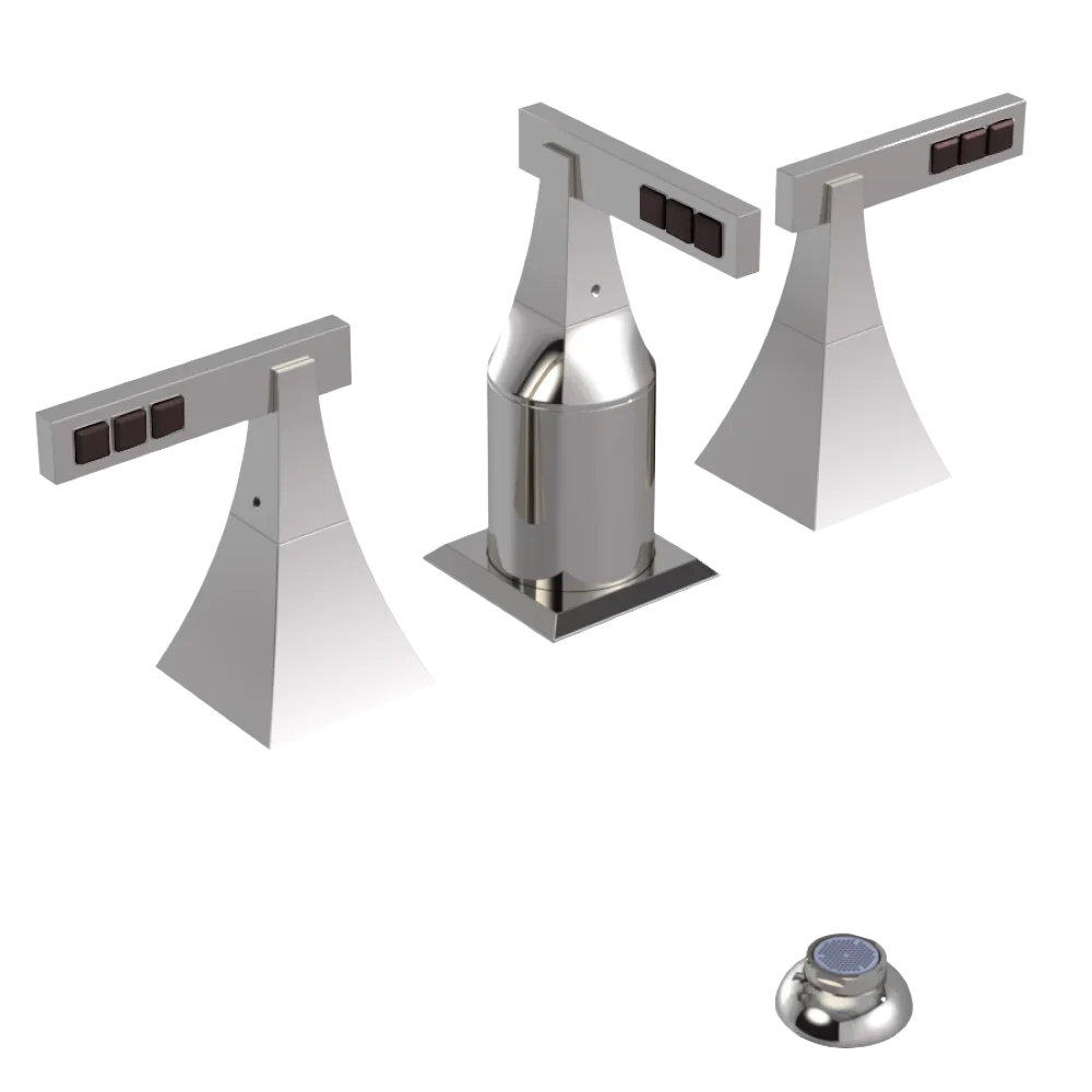 Rubinet Bidet Fitting with Spray, Diverter, and Vacum Breaker (Less Drain) Polished Nickel