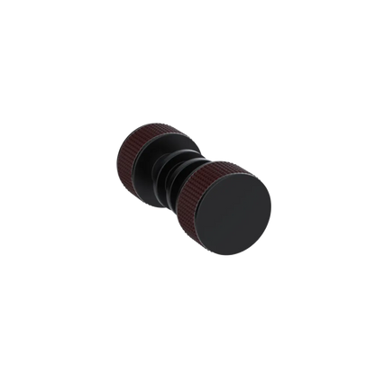 Rubinet Shower Door Knob (set) Matt Black