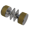 Rubinet Shower Door Knob (set) Polished Nickel