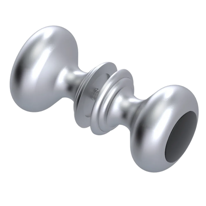 Rubinet Shower Door Knob (set) Satin Chrome