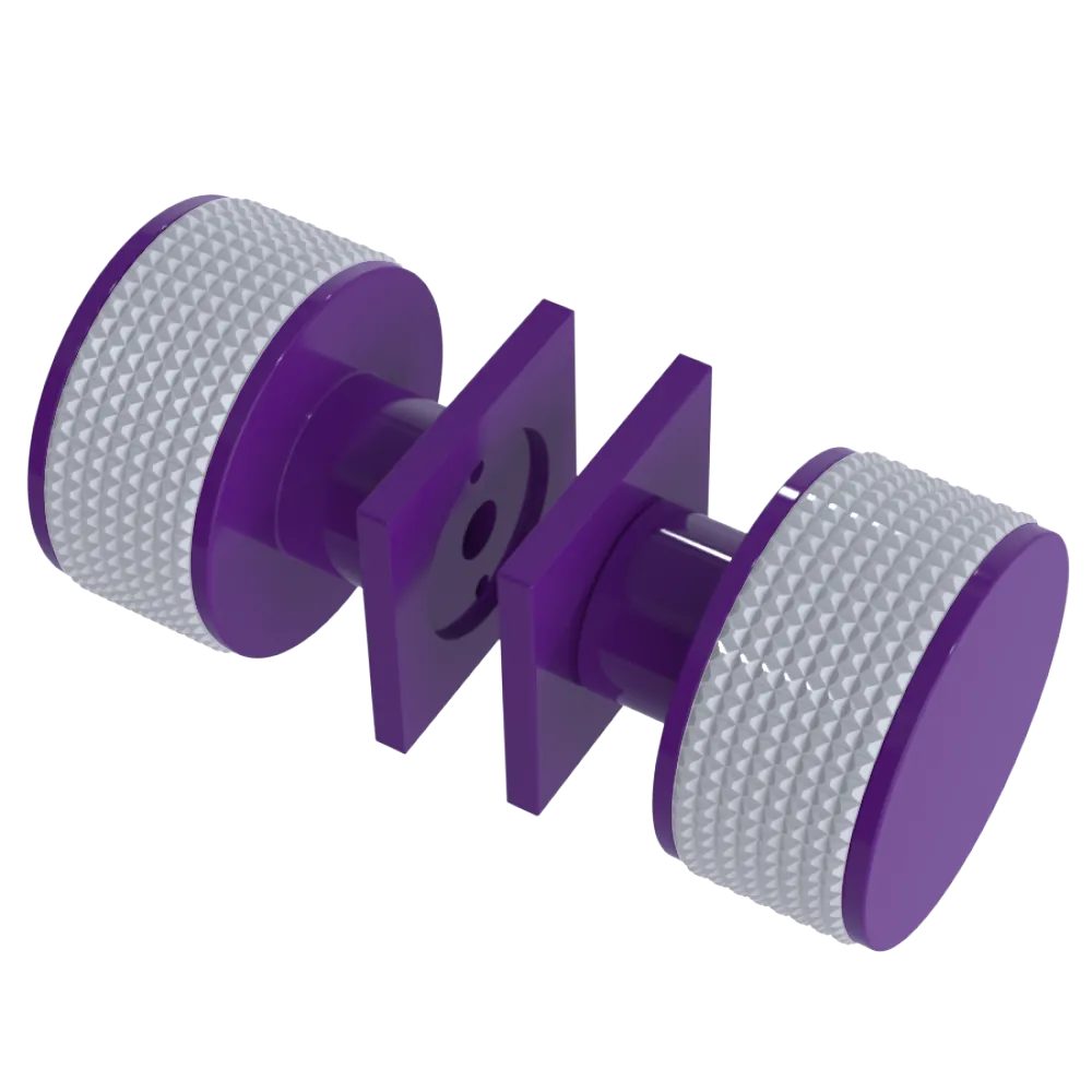 Rubinet Shower Door Knob (set) Purple Haze