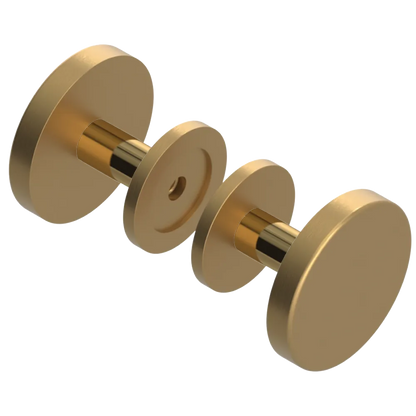 Rubinet Shower Door Knob (set) Satin Gold