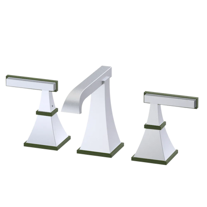Rubinet Widespread Lav. Set. (less drain) Satin Chrome