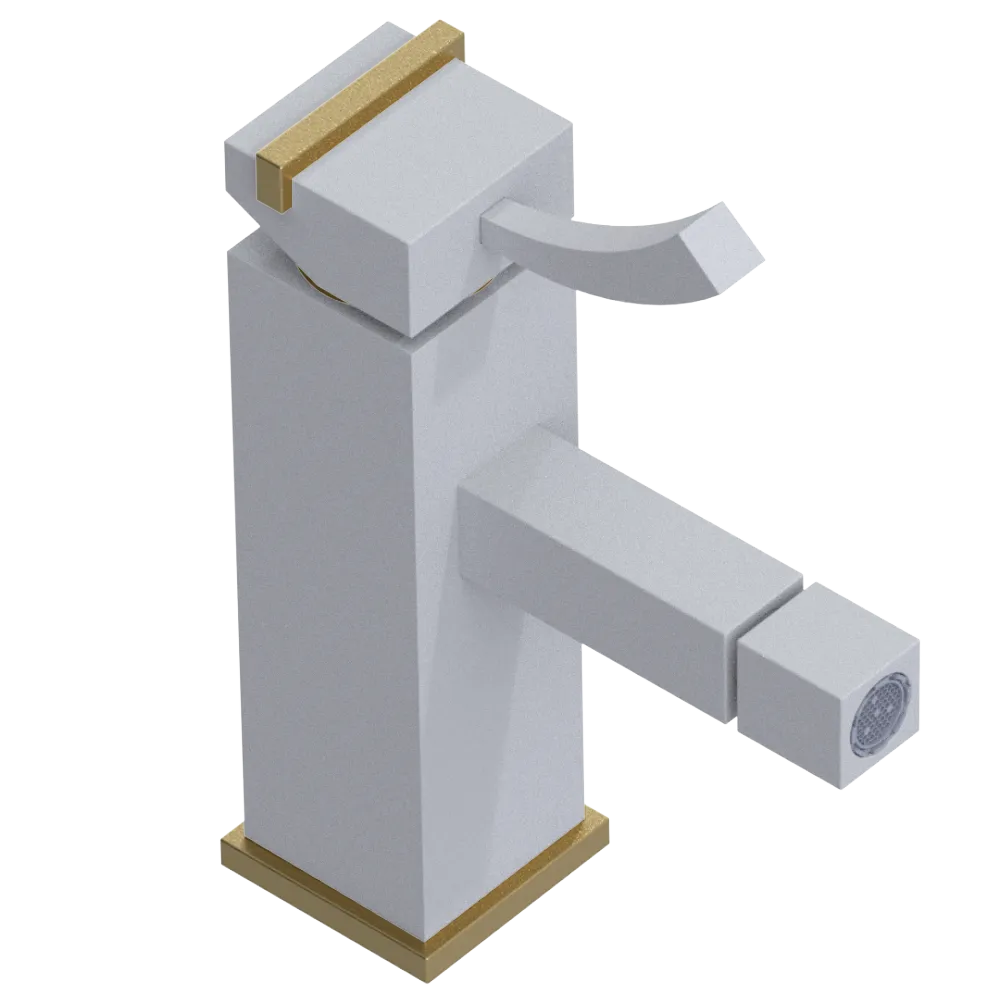 Rubinet Single Control Bidet Fitting (less drain) Matt White