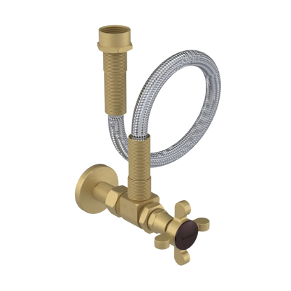 Rubinet Exposed Supply Kit (classic) x2 Satin Brass